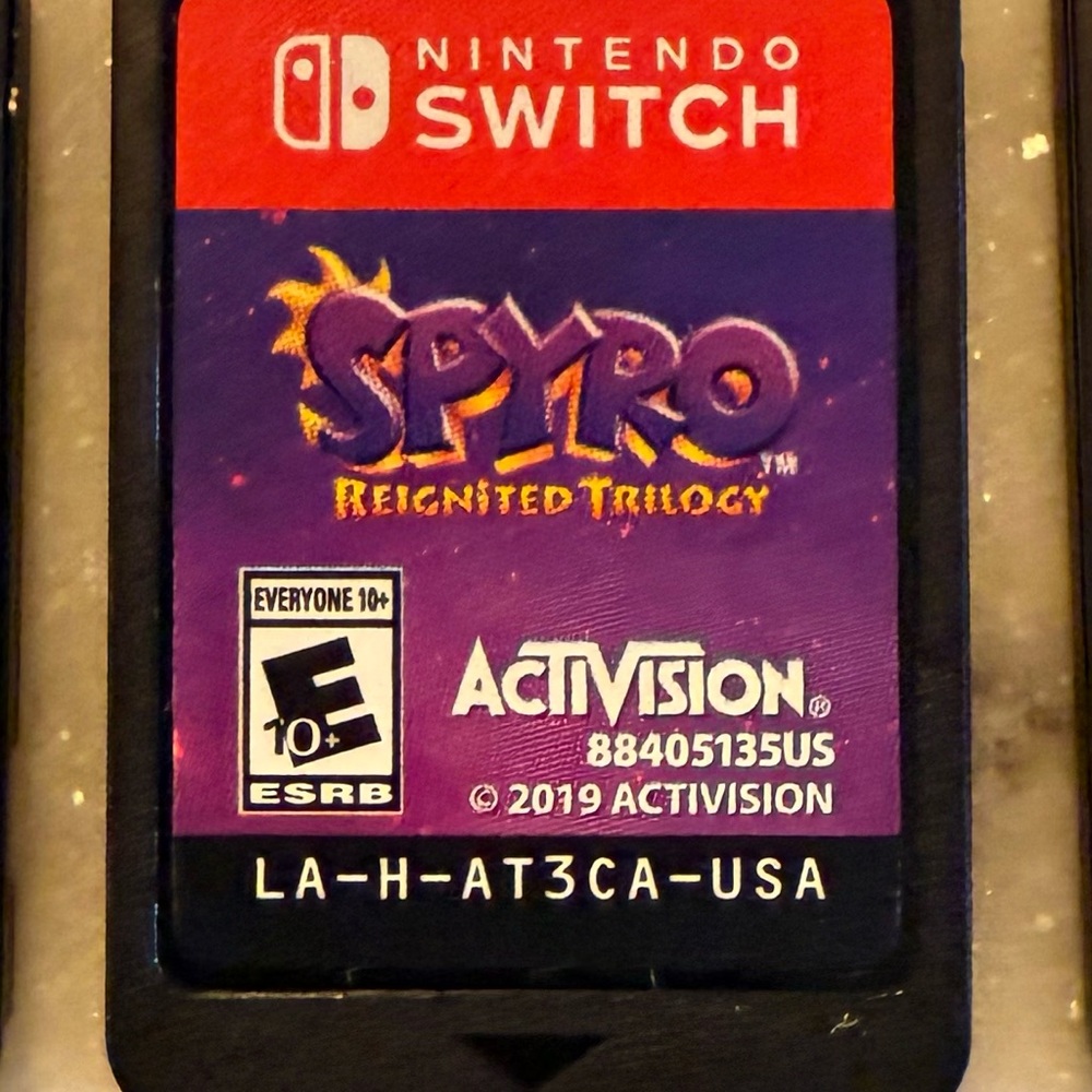Nintendo Switch Spyro Reignited Trilogy Game Cartridge
